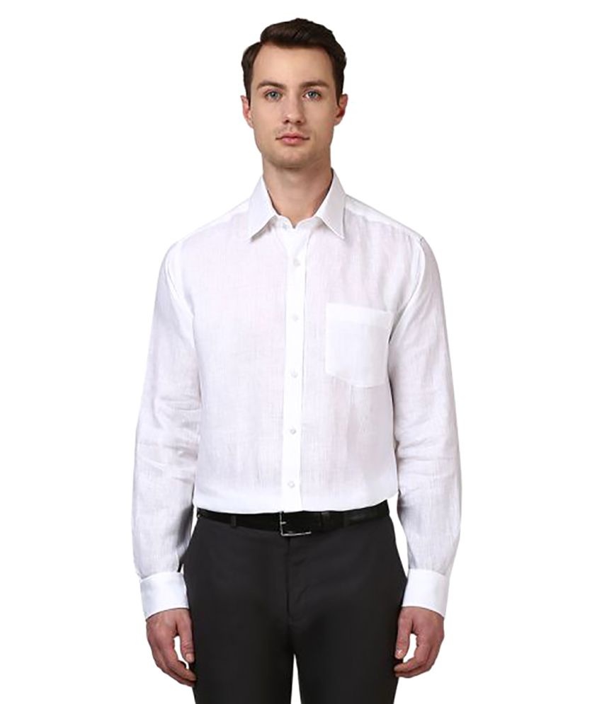 Park Avenue White Formal Regular Fit Shirt - Buy Park Avenue White ...