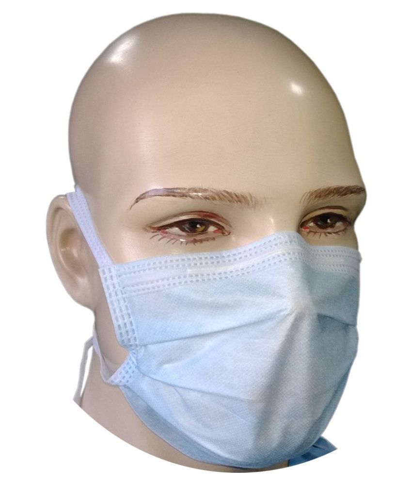 Maxpluss 3Ply Surgical Face Mask With Tie - 50 Pcs: Buy Maxpluss 3Ply