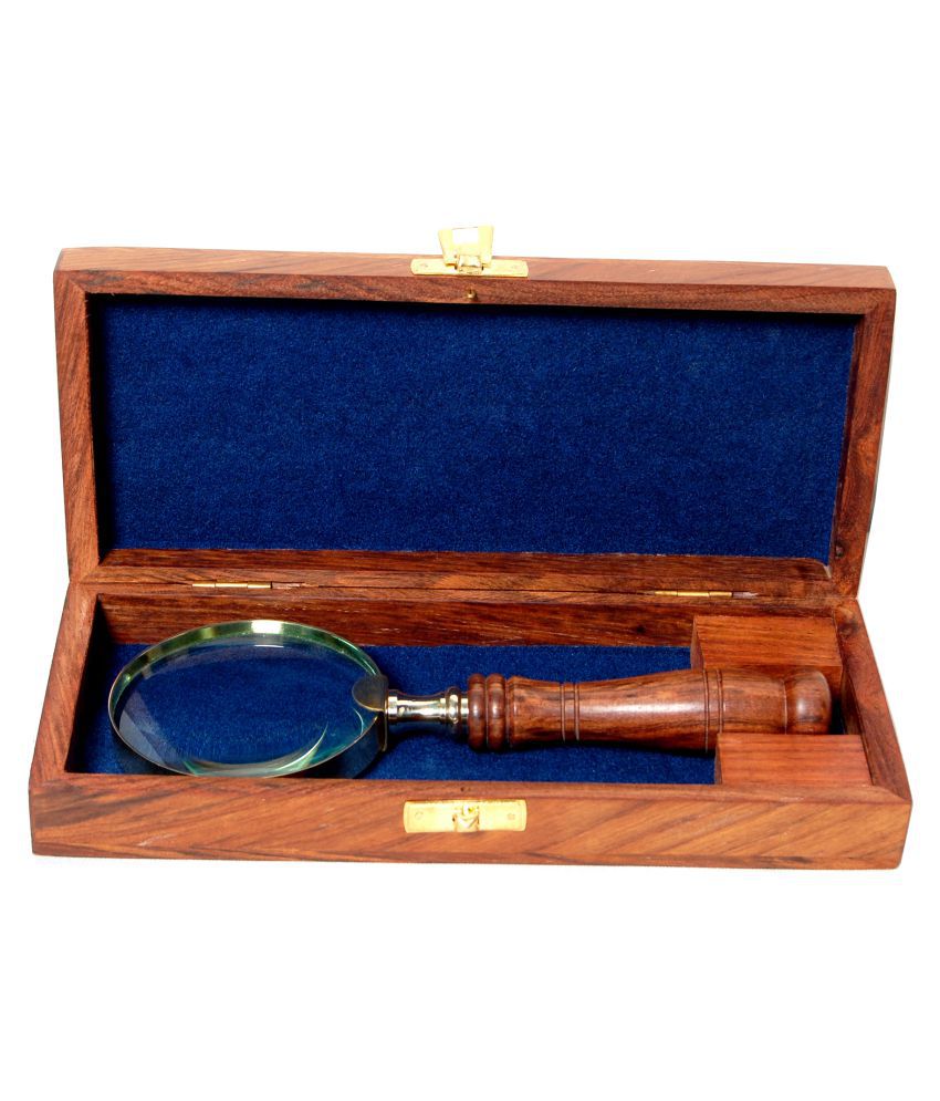     			Royal Arts Exports Sheesham Wood Magnifying Glass With Box