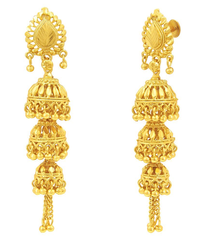 3 manjil jhumki design