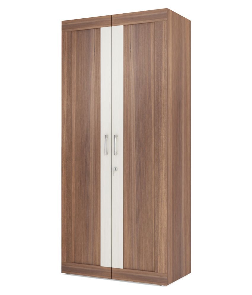 White Cedar Two Doors Designer Wardrobe Buy Online At Best