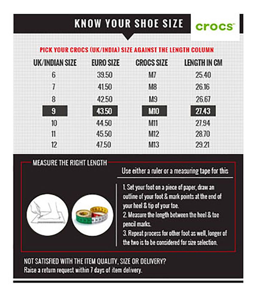 crocs exchange size