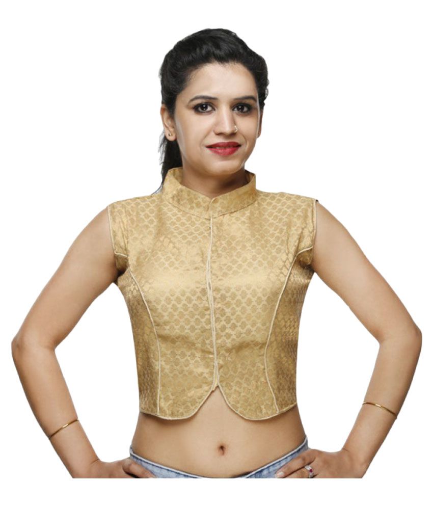 yellow gold blouse