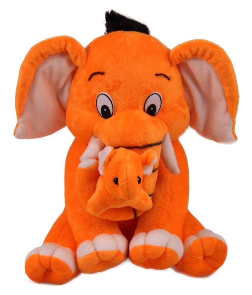 orange stuffed elephant