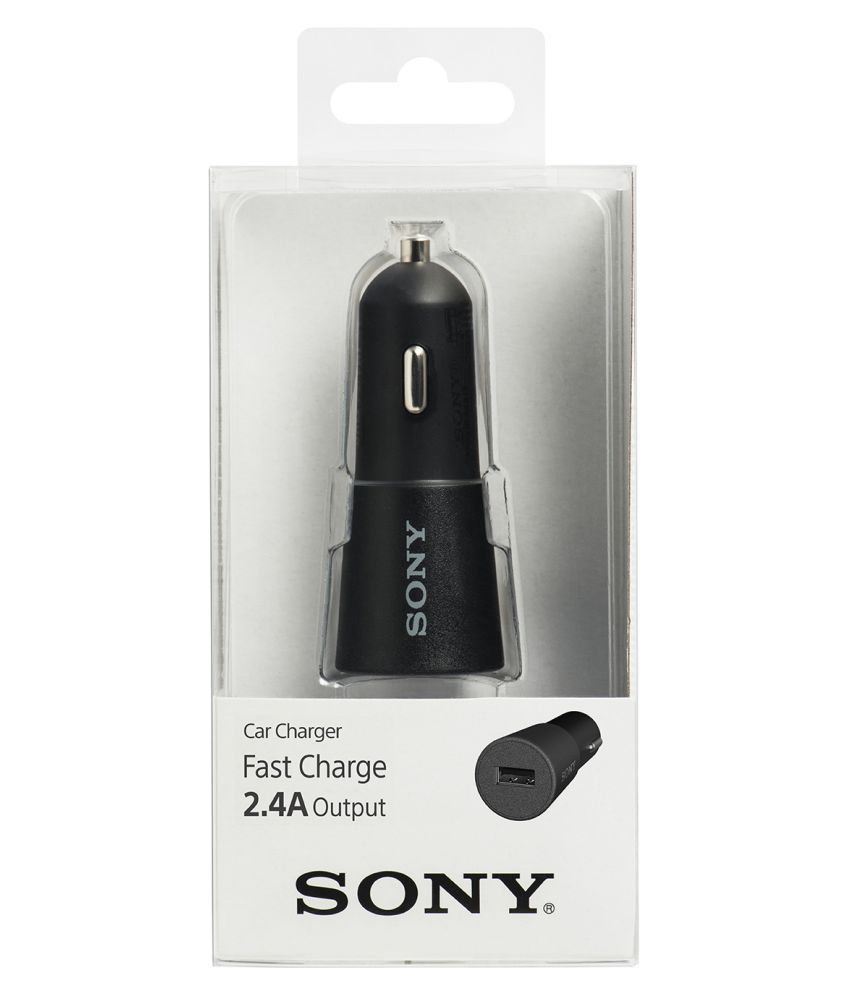 Sony Car Mobile Charger CPCAD Single Port 2.4 A (Black) Buy Sony Car Mobile Charger CPCAD