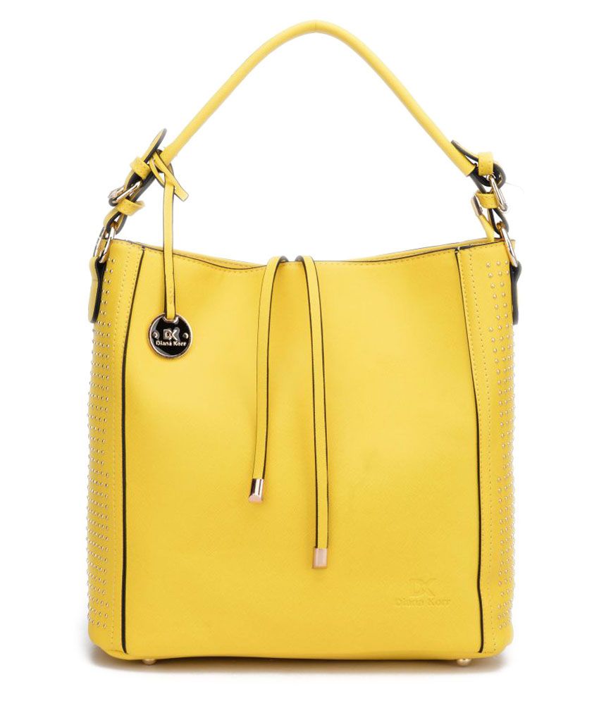 Diana Korr Yellow P.U. Shoulder Bag - Buy Diana Korr Yellow P.U ...