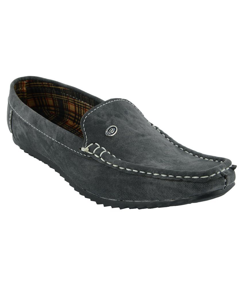 Shoe Sense Gray Loafers