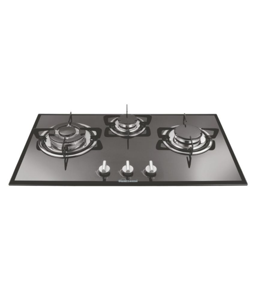 sunflame glass top 3 burner