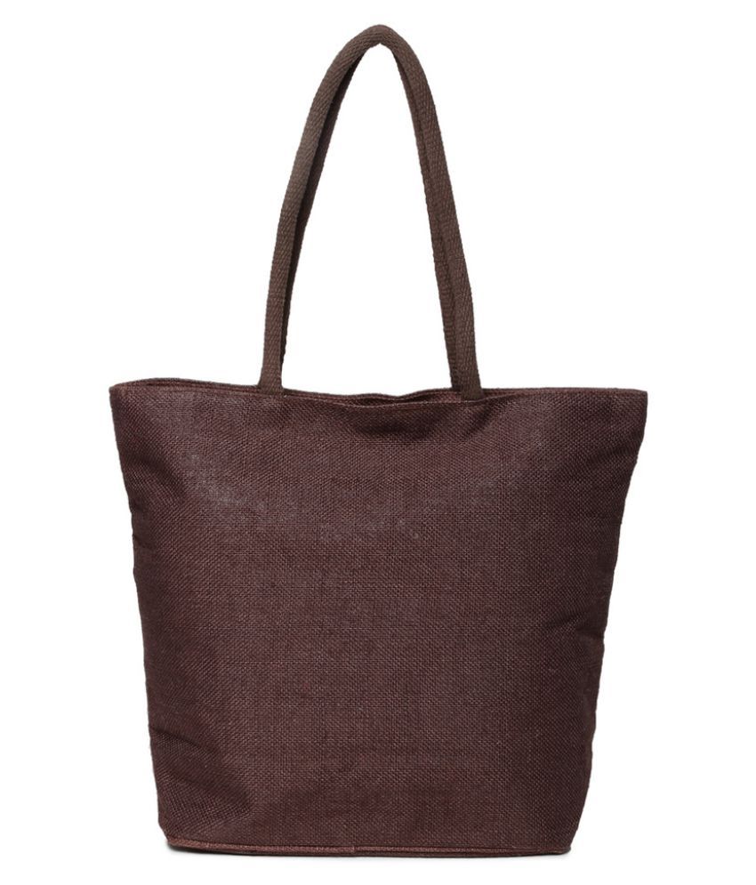 Campus Sutra Brown Jute Shoulder Bag Buy Campus Sutra Brown Jute
