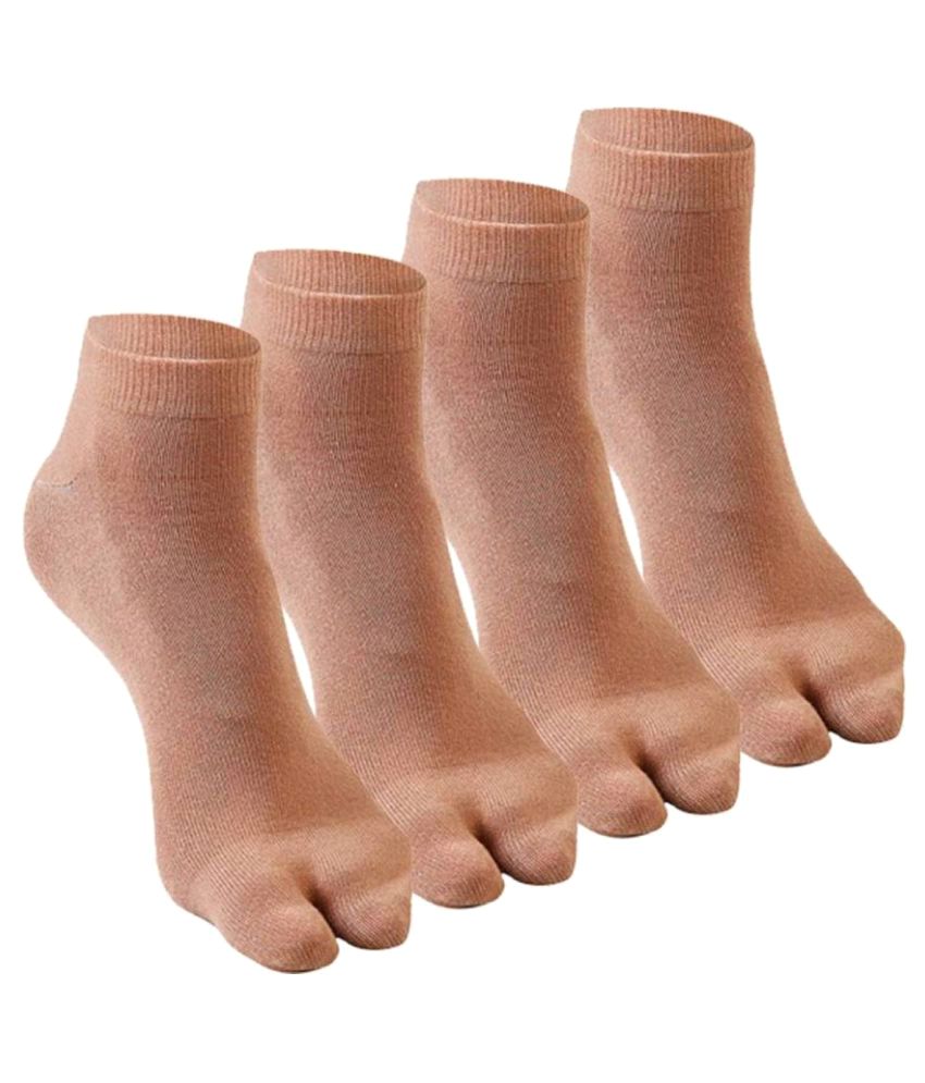     			Tahiro Beige Formal Thumb Socks