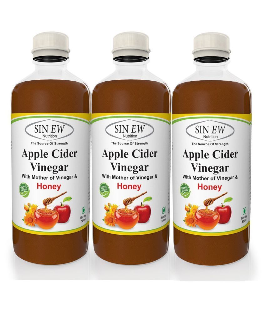 Sinew Apple Cider Vinegar with Mother of Vinegar & Honey Syrup 500 ml