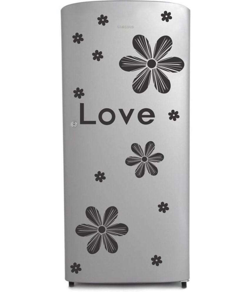     			Decor Villa Love PVC Refrigerator Sticker - Pack of 1