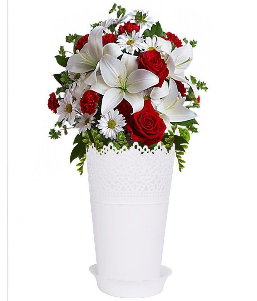 Xccess Plastic Floor Vase 12 cms Pack of 1 Buy Xccess Plastic Floor