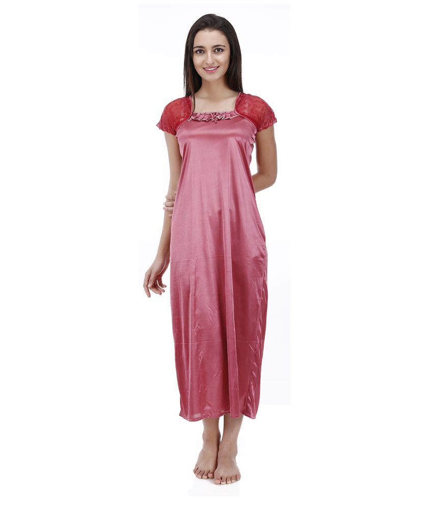 Buy Muassa Poly Satin Nighty & Night Gowns Online at Best Prices in