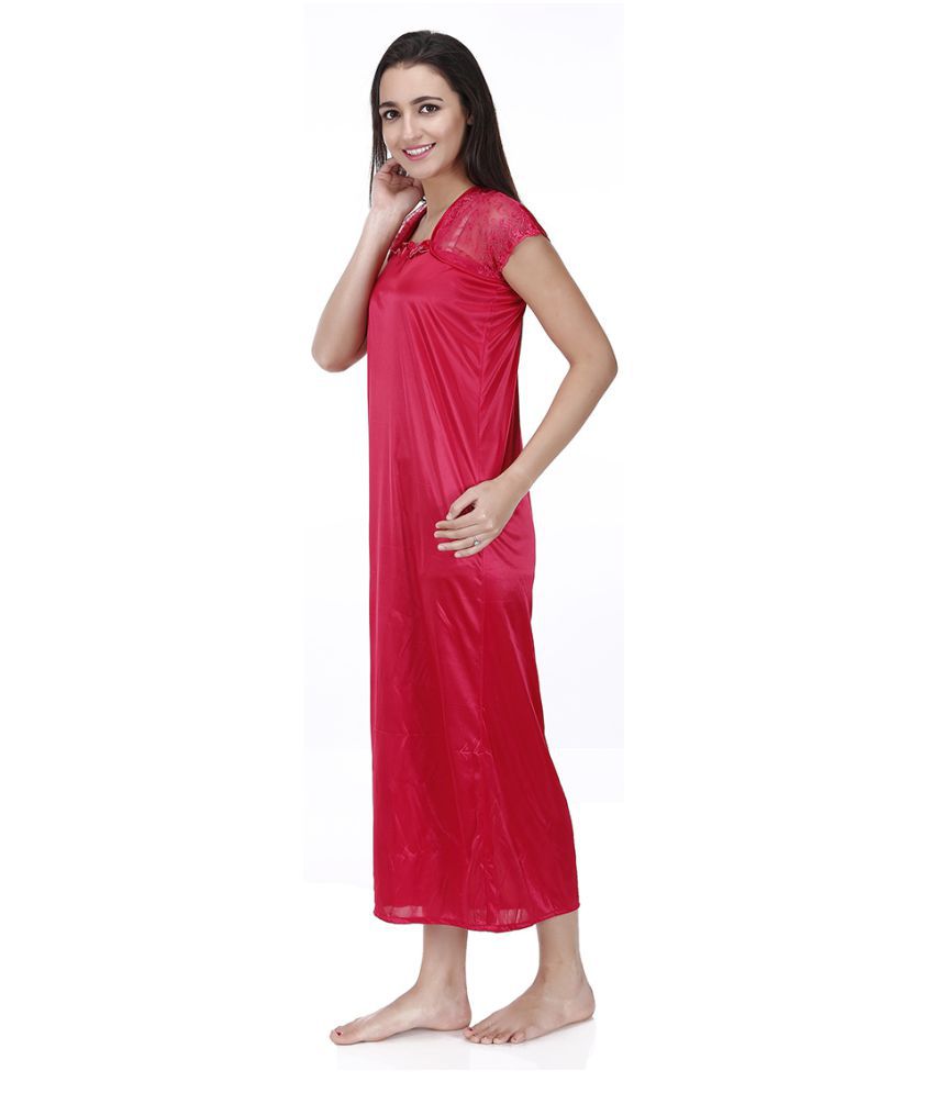 Buy Muassa Poly Satin Nighty And Night Gowns Online At Best Prices In