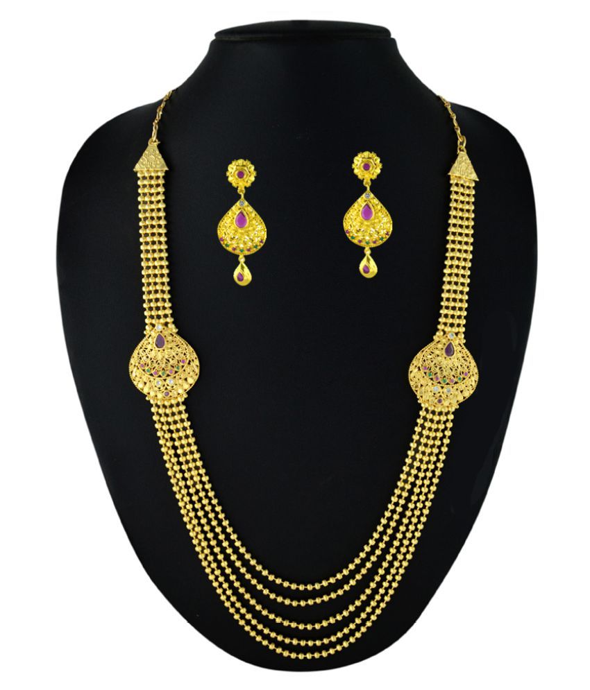 Kalyani Covering Gold Plated Necklace Set Buy Kalyani Covering Gold