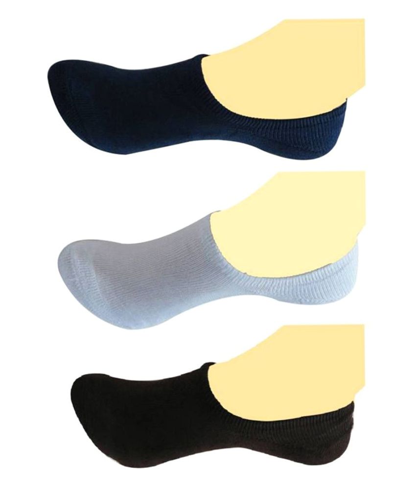     			Tahiro Multicolour Cotton Footie Socks - Pack Of 3