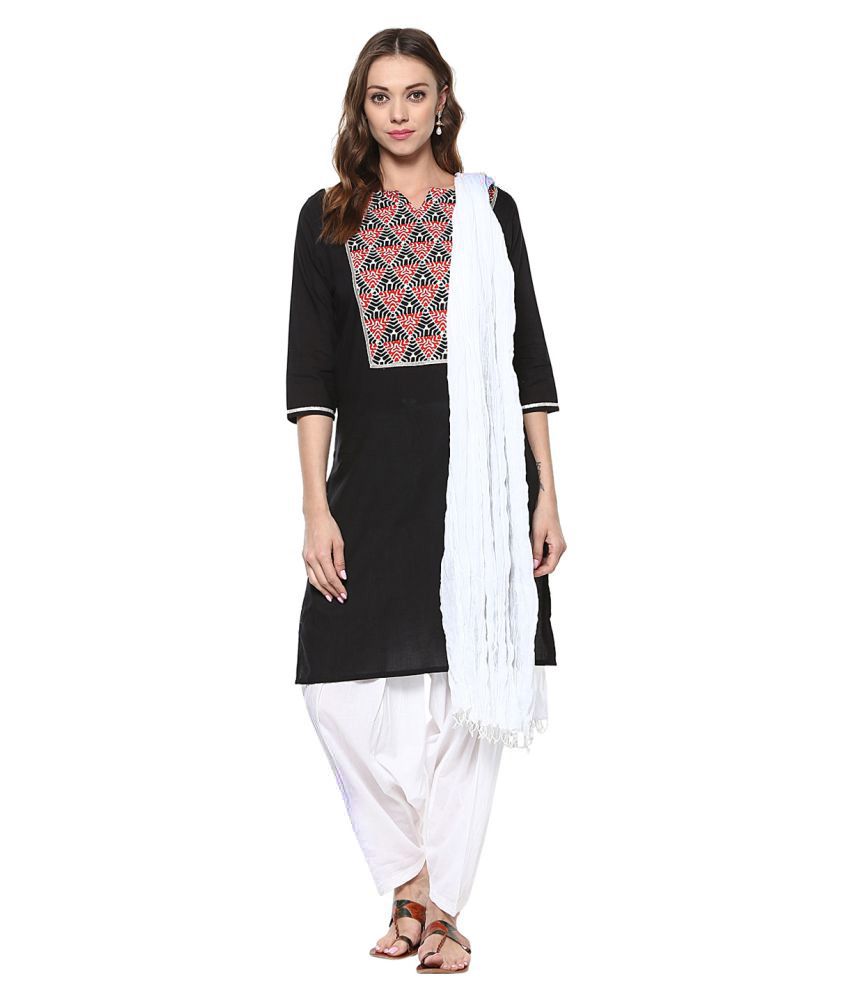 Jaipur Kurti Cotton Kurti With Patiala Stitched Suit Buy Jaipur