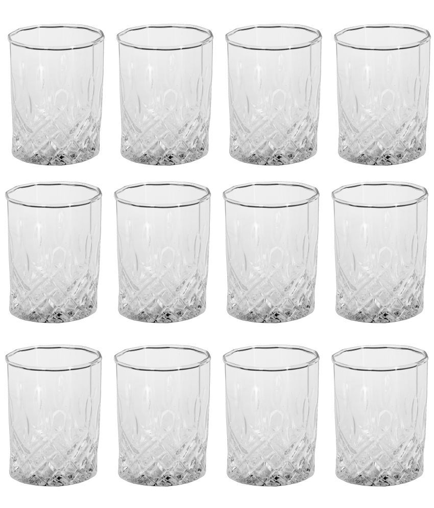     			Somil Whisky  Glasses Set,  200 ML - (Pack Of 12)