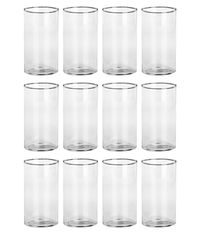     			Somil Water/Juice  Glasses Set,  280 ML - (Pack Of 12)