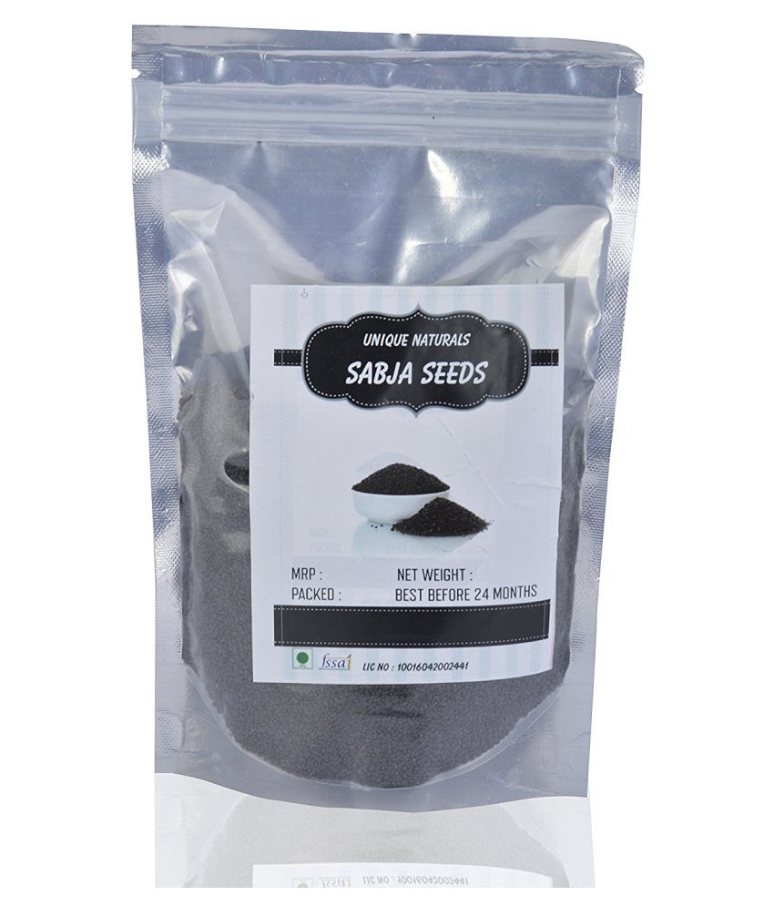 Unique Naturals Sabja Seeds/ Falooda Seeds 250 gm Buy Unique Naturals