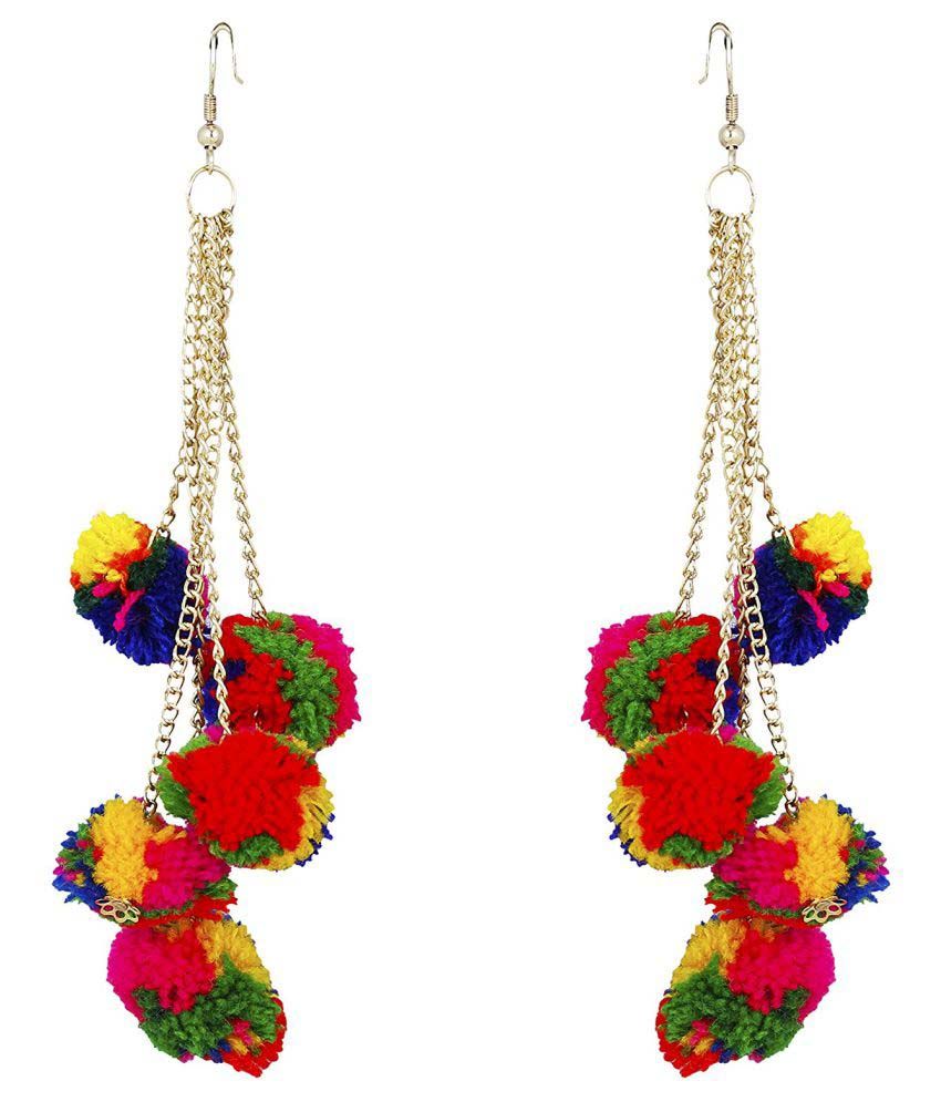 FJ STYLE WOOLEN STYLISH EARRING SET Buy FJ STYLE WOOLEN STYLISH