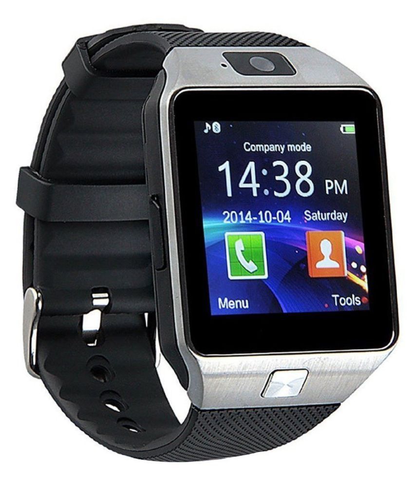 black smart watch