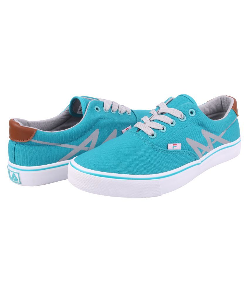 light blue fila sneakers