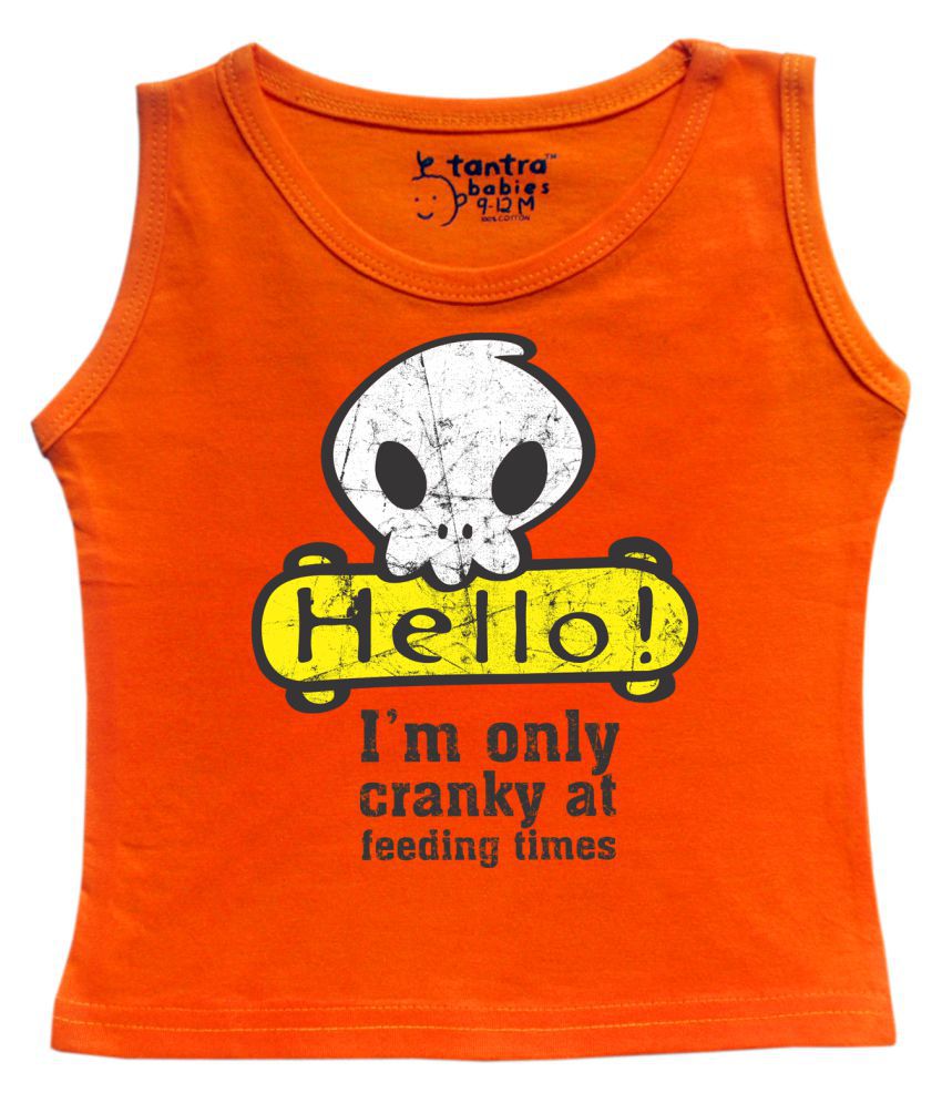     			Tantra Flo Orange Vest For Babies