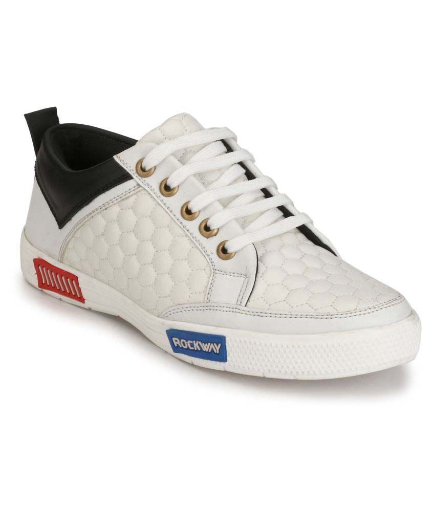 smart casual white sneakers