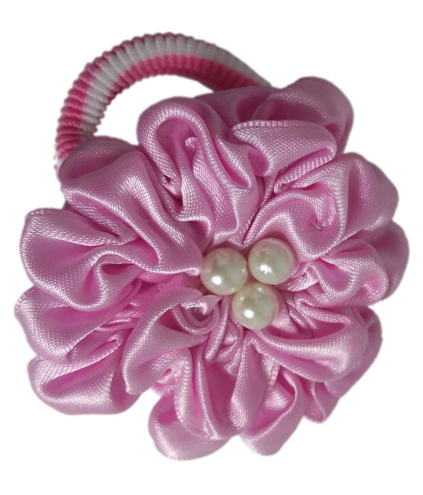 Pink Flower Rubber Band