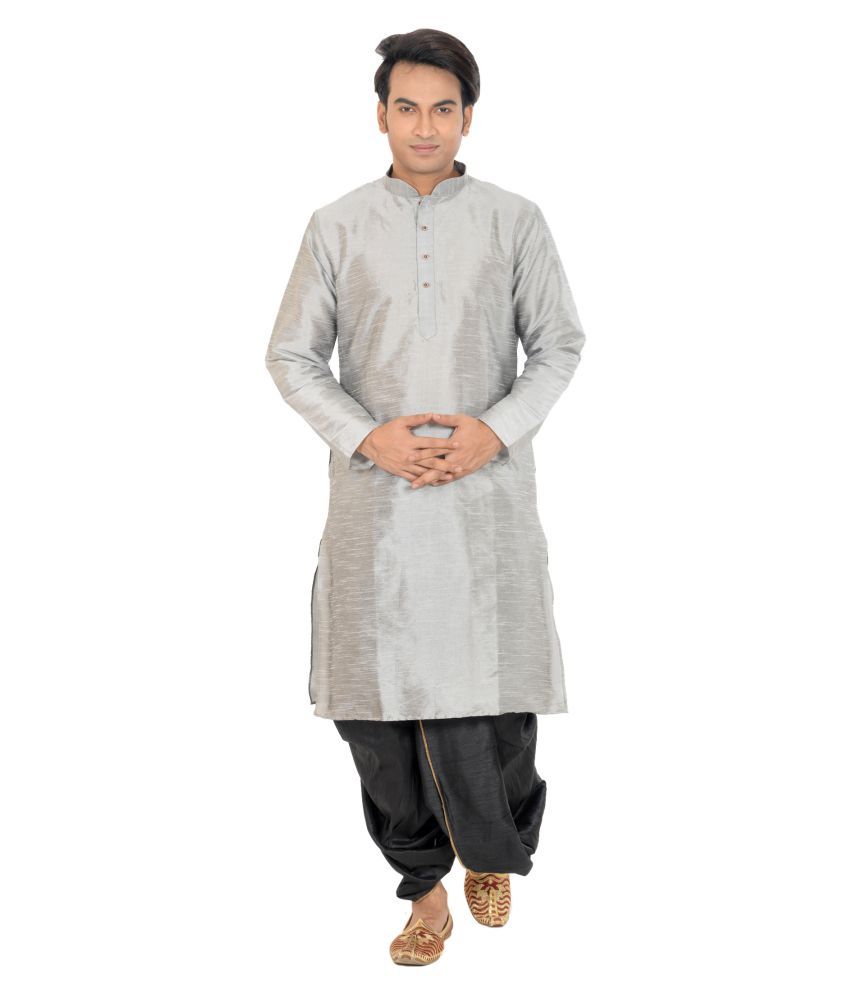     			Deyann Multi Silk Blend Dhoti Kurta Set