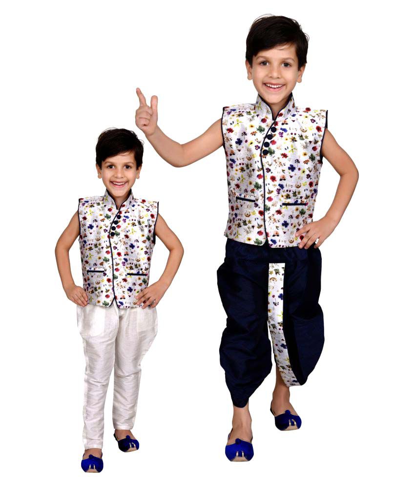 J D Creation Boys Designer Dhoti kurta and pyjama Set
