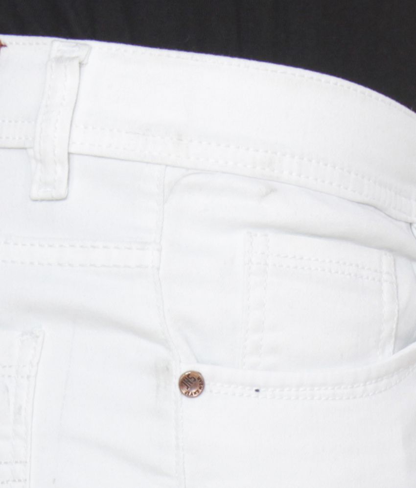 Xee White Slim Jeans - Buy Xee White Slim Jeans Online at Best Prices ...