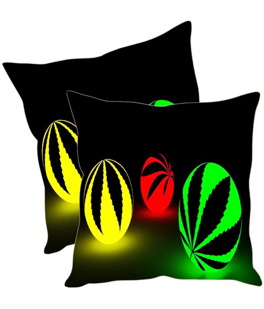 sleep nature's Set of 2 40X40 cm (16X16) Cushion Covers Abstract Themed