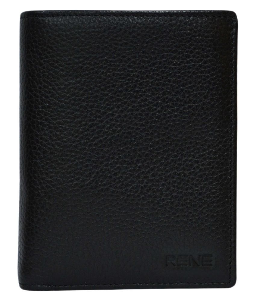 RENE Leather Black Formal Regular Wallet: Buy Online at Low Price in ...