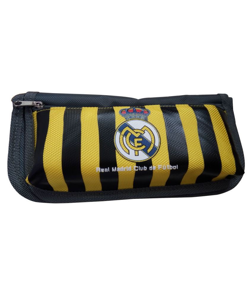     			Yellow & Black Real Madrid de Foot ball Club Imported Pouch