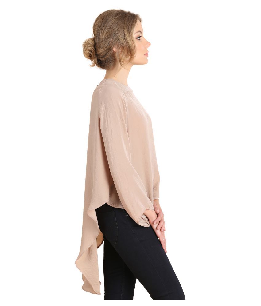 satin asymmetrical top