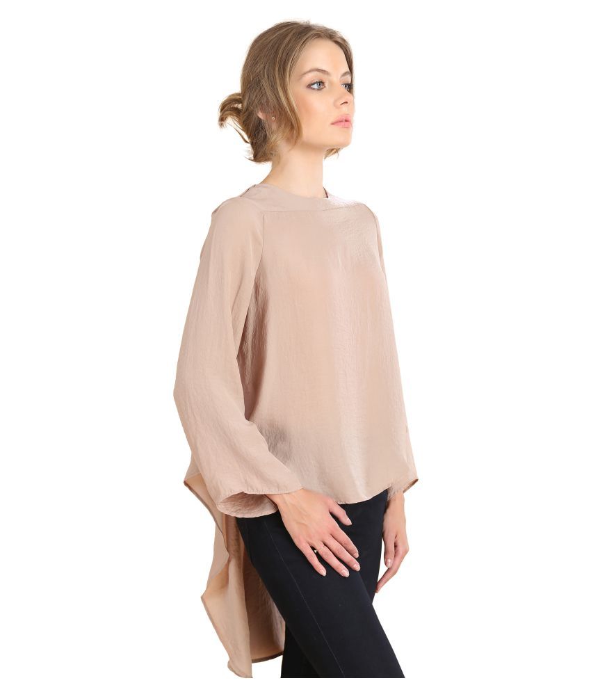 satin asymmetrical top