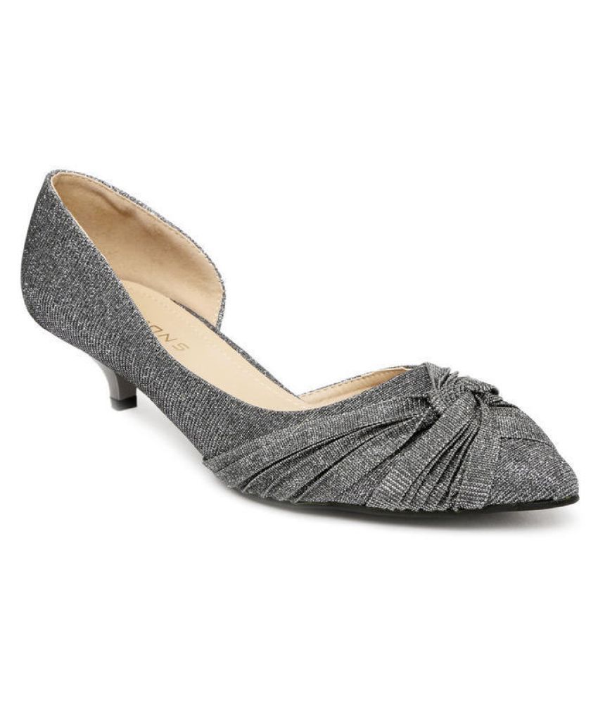 gray kitten heels