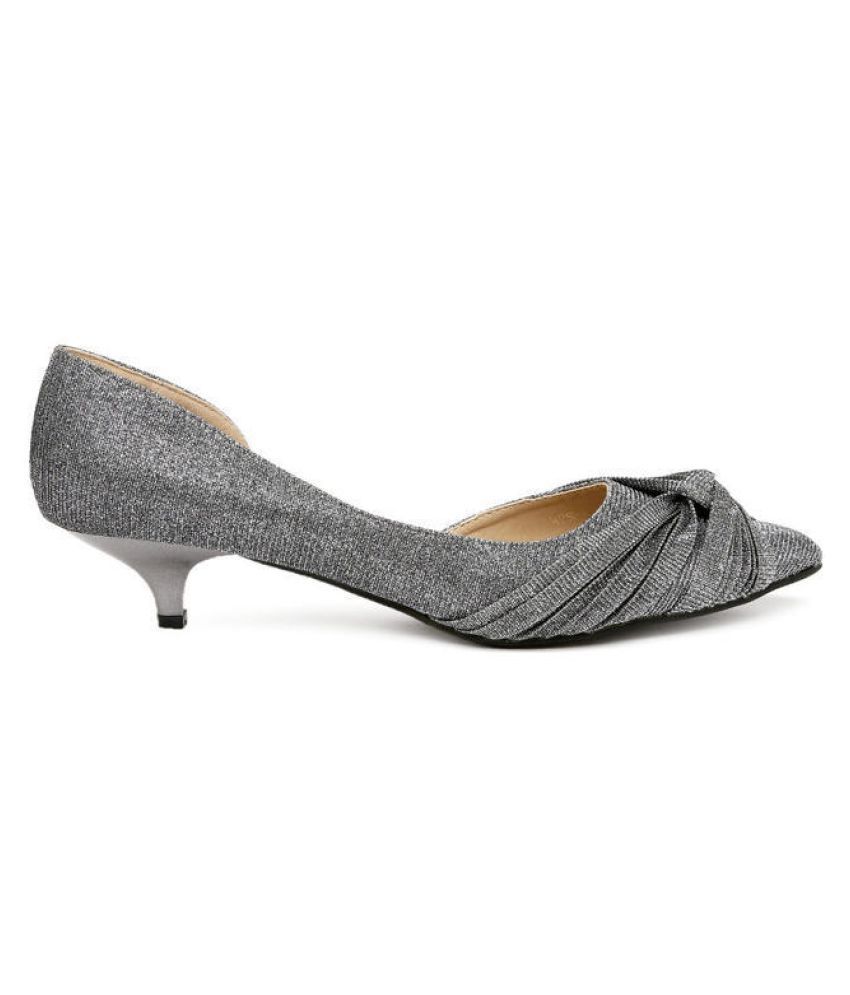 gray kitten heels