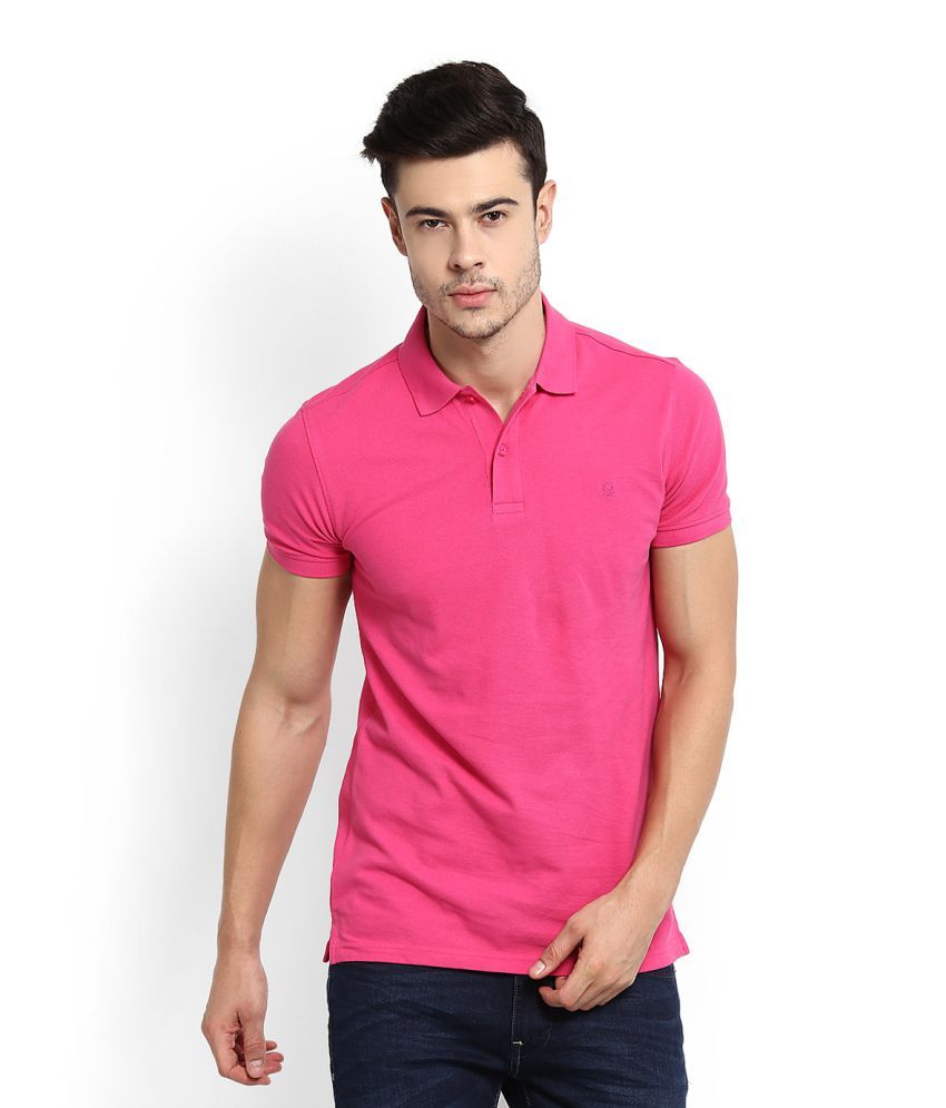 United Colors of Pink Slim Fit Polo T Shirt Buy United