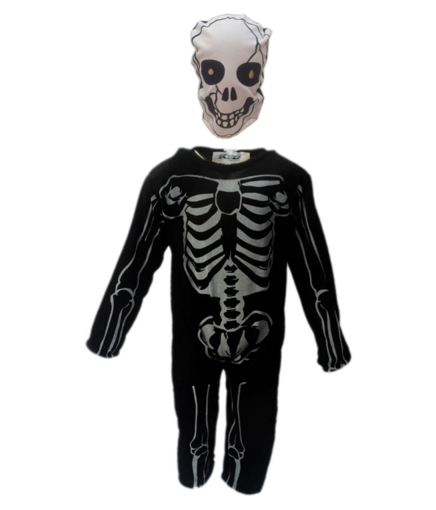 Kaku Fancy Dresses Skeleton fancy dress for kids,Halloween Costume for ...