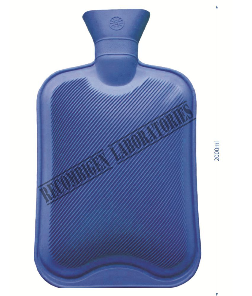     			Recombigen Hot Water bottle Standard quality 2000ml Hot water bottle made from durable, natural ruber latex premium quality of material used, Pack Of 1