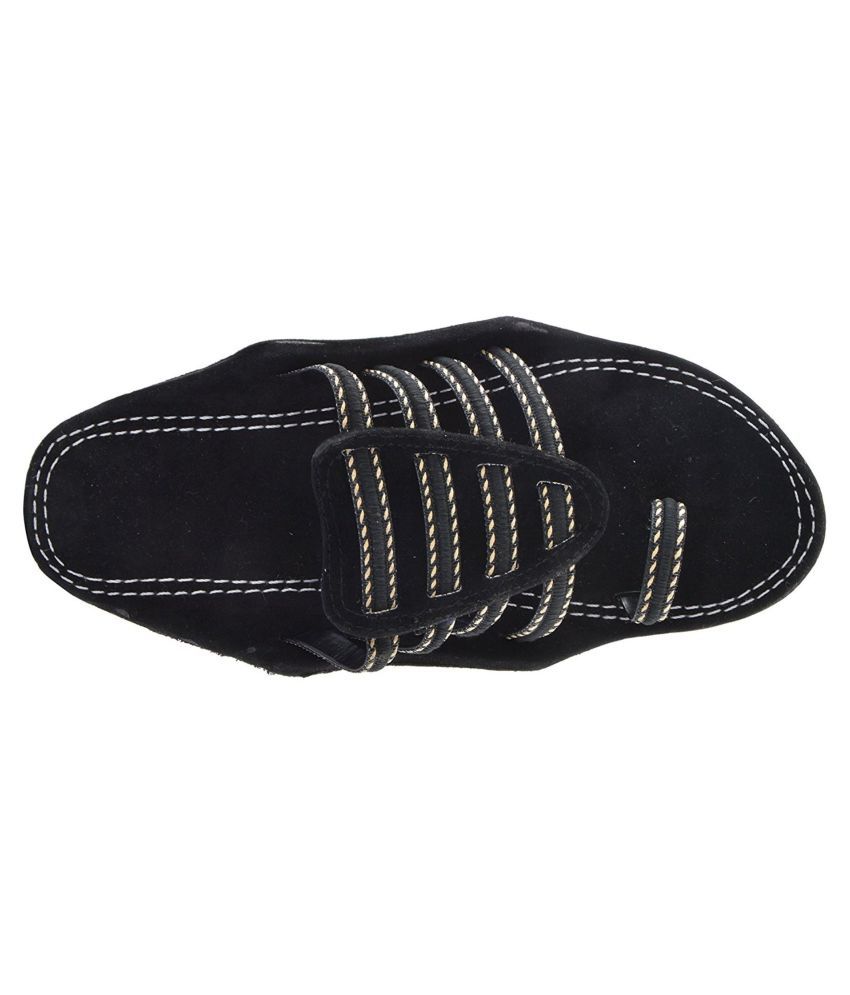 kolhapuri chappal gents black