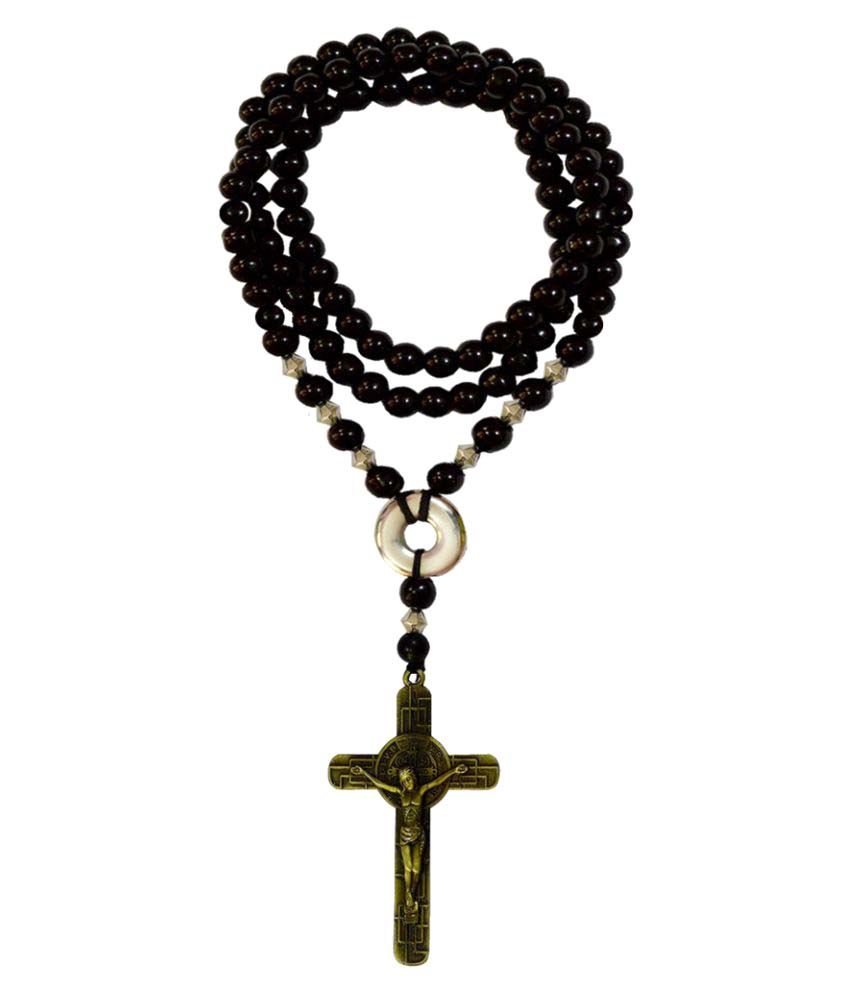 Shiv Jagdamba Catholic Christian Jesus Cross Religious Black and Brown ...