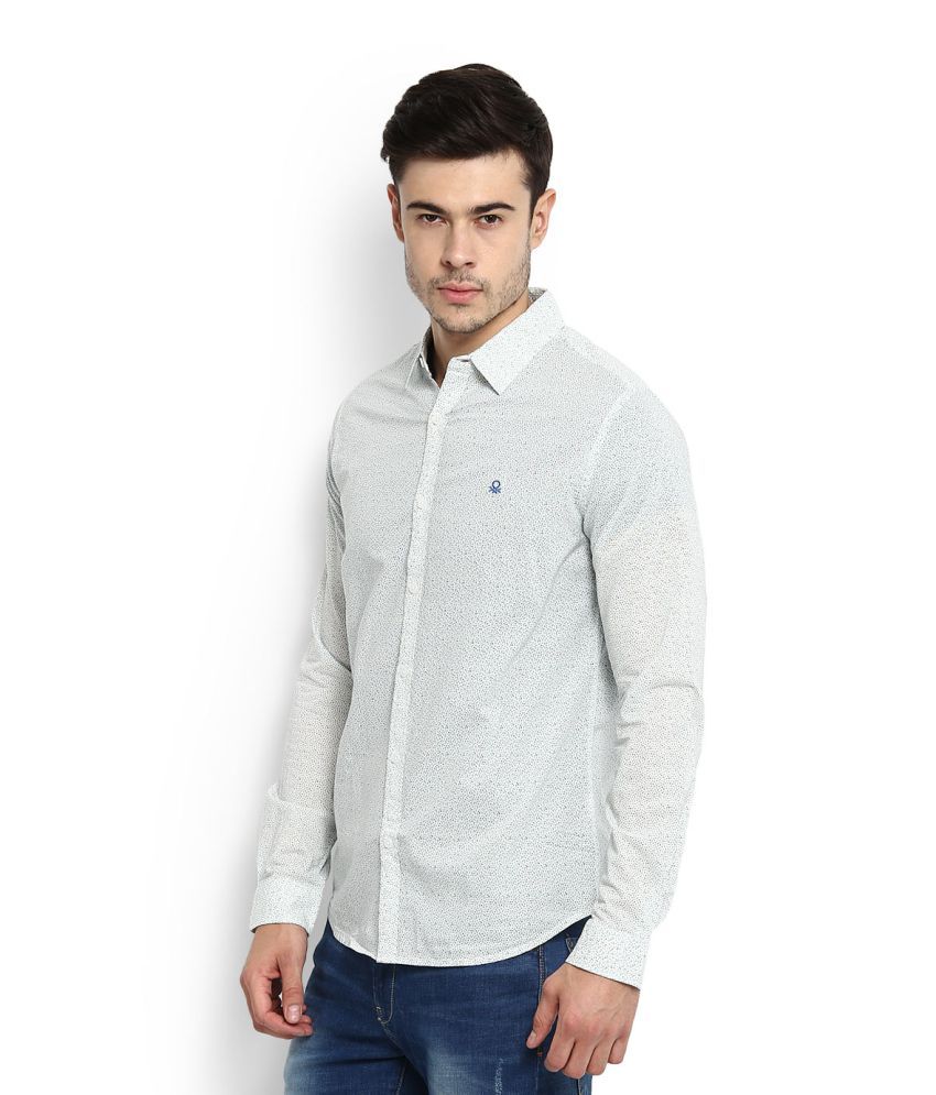 United Colors of White Casual Slim Fit Shirt Buy United