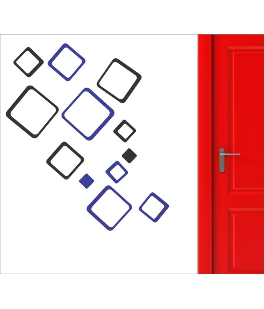 My Home Square Acrylic Multicolour Wall Sticker Pack of 1 Buy My Home Square Acrylic