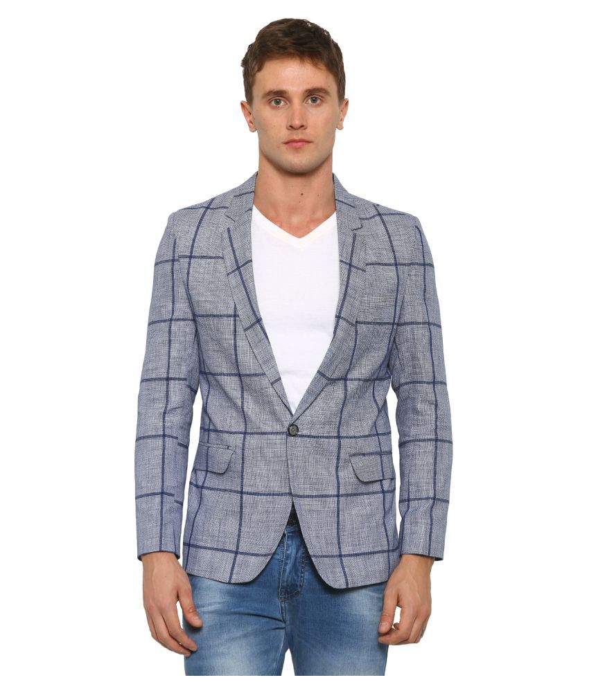 WITH Grey Checks Casual Blazers - Buy WITH Grey Checks Casual Blazers ...