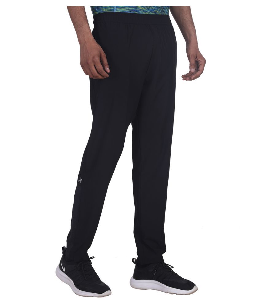 adidas black polyester lycra track pant